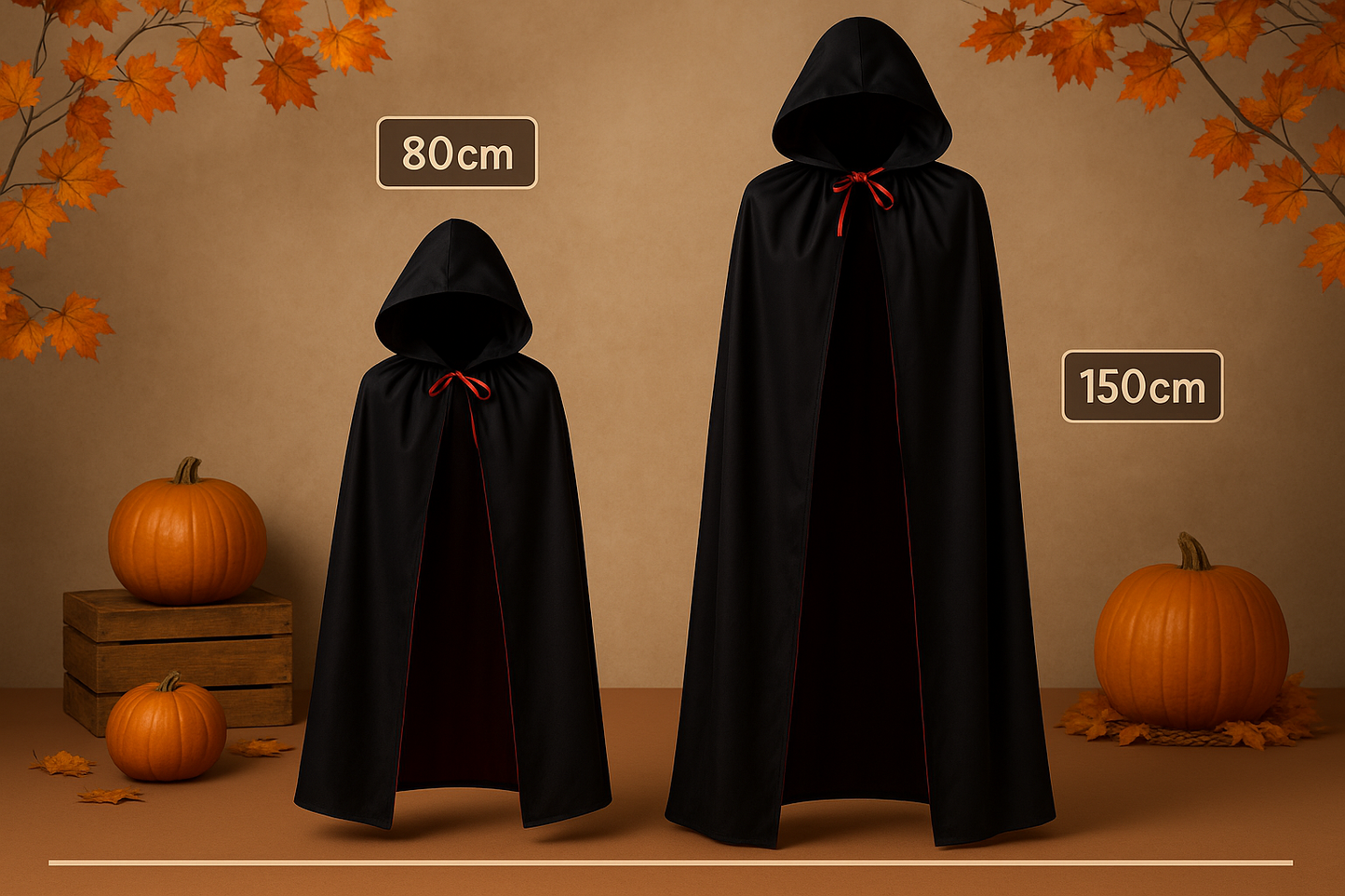 Comparaison Cape 80cm vs 150cm