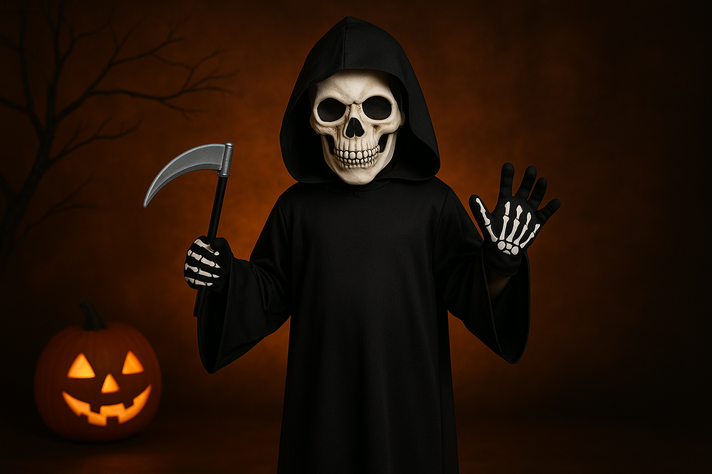 Costume Faucheuse Halloween Enfant