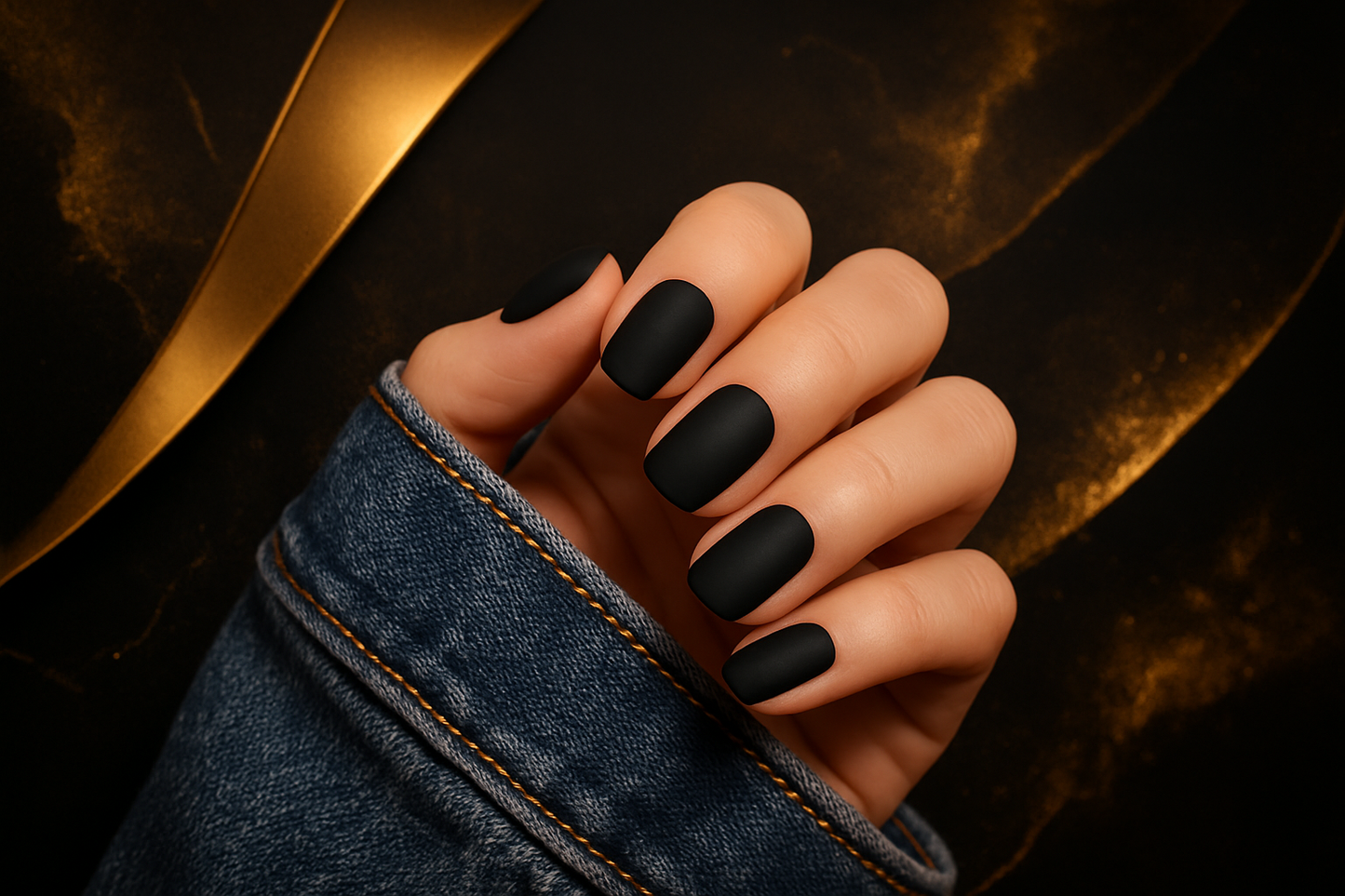 Modèle TZ-47 - Noir mat avec fond noir et or