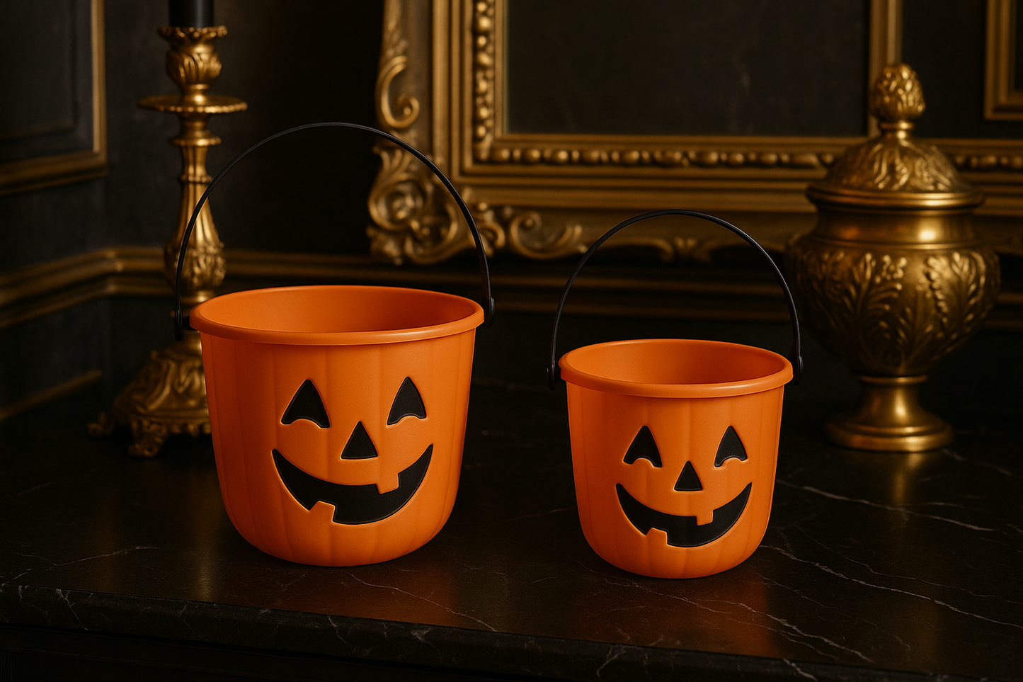 Set de 2 seaux à bonbons Halloween