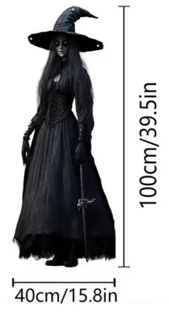 Décorations Halloween Suspendues 2D - Collection 4 Personnages en Tissu 100cm