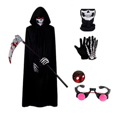 Costume de la Faucheuse Premium - Ensemble Complet avec Accessoires
