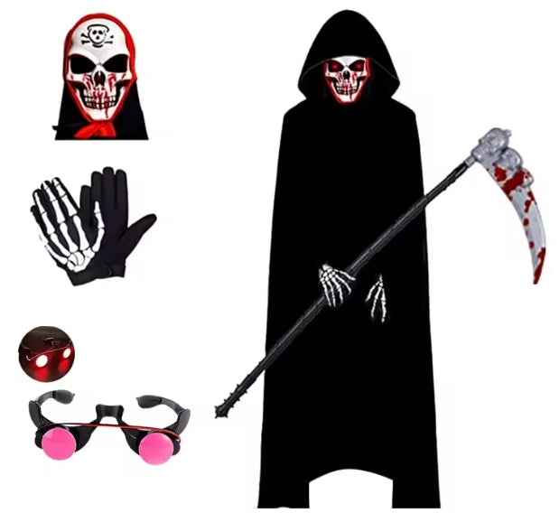 Costume de la Faucheuse Premium - Ensemble Complet avec Accessoires