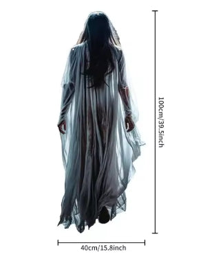 Décorations Halloween Suspendues 2D - Collection 4 Personnages en Tissu 100cm