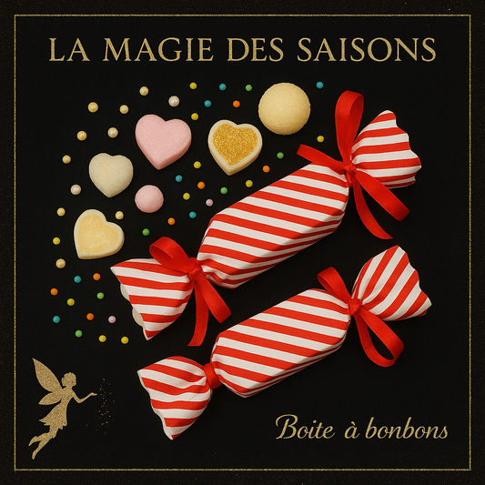 Boîtes à Bonbons de Noël Rayées Rouge et Blanc - Lot de 10 avec Rubans