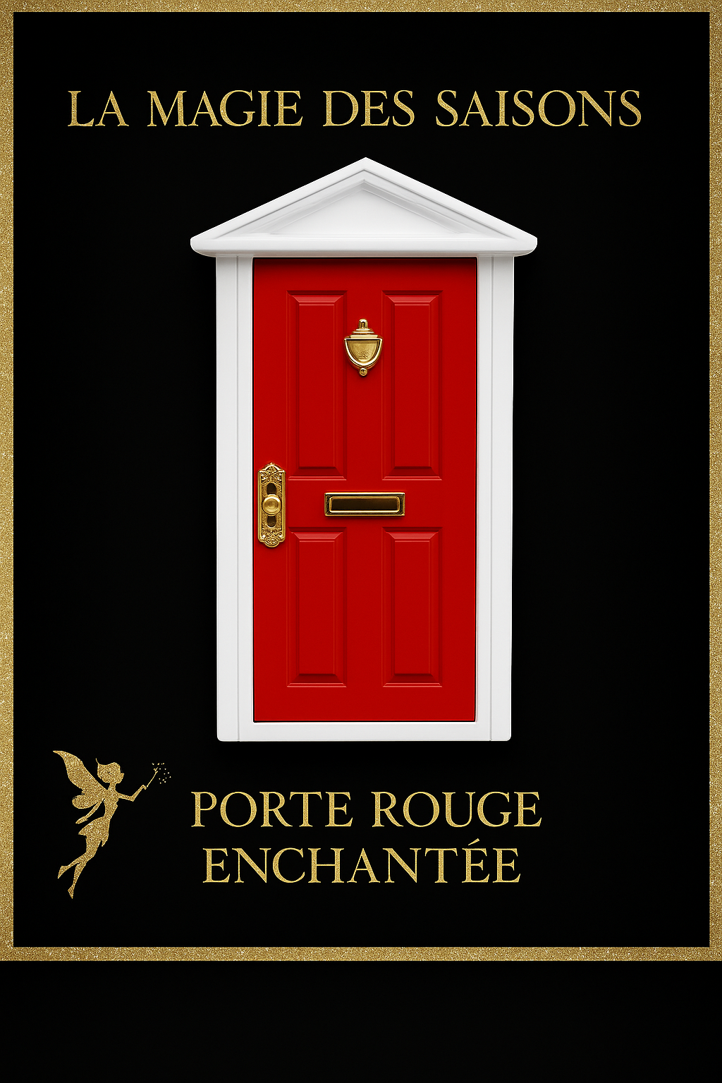 Mini Porte de Lutin Farceur en Bois - Décoration Magique de Noël