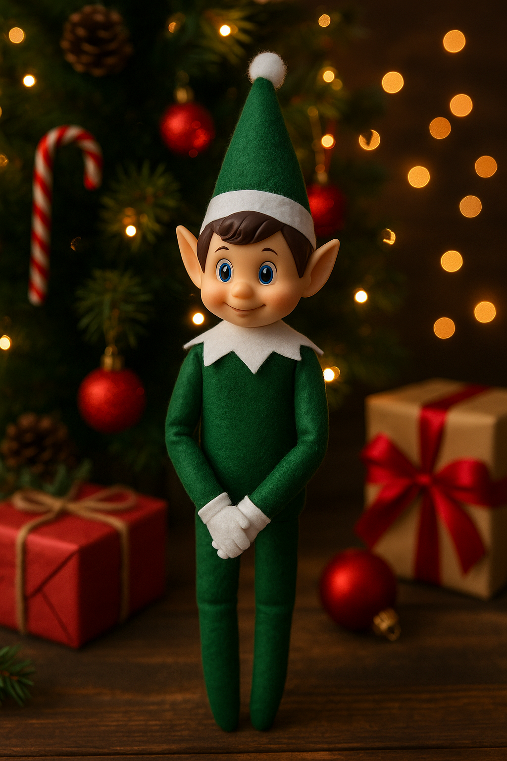 Lutin de Noël Décoratif - Elfe 34cm