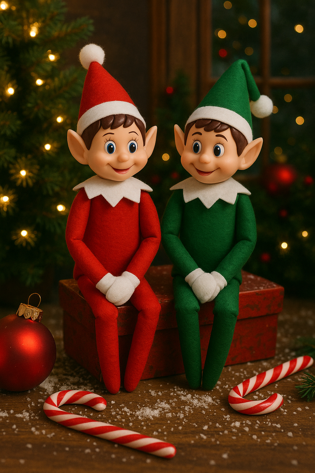 Lutin de Noël Décoratif - Elfe 34cm