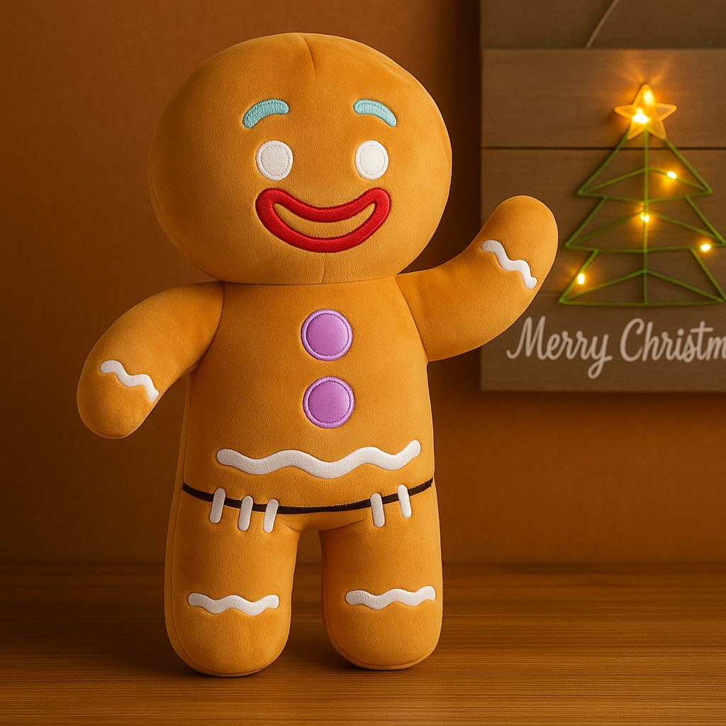 Peluche Pain d'Épices de Noël