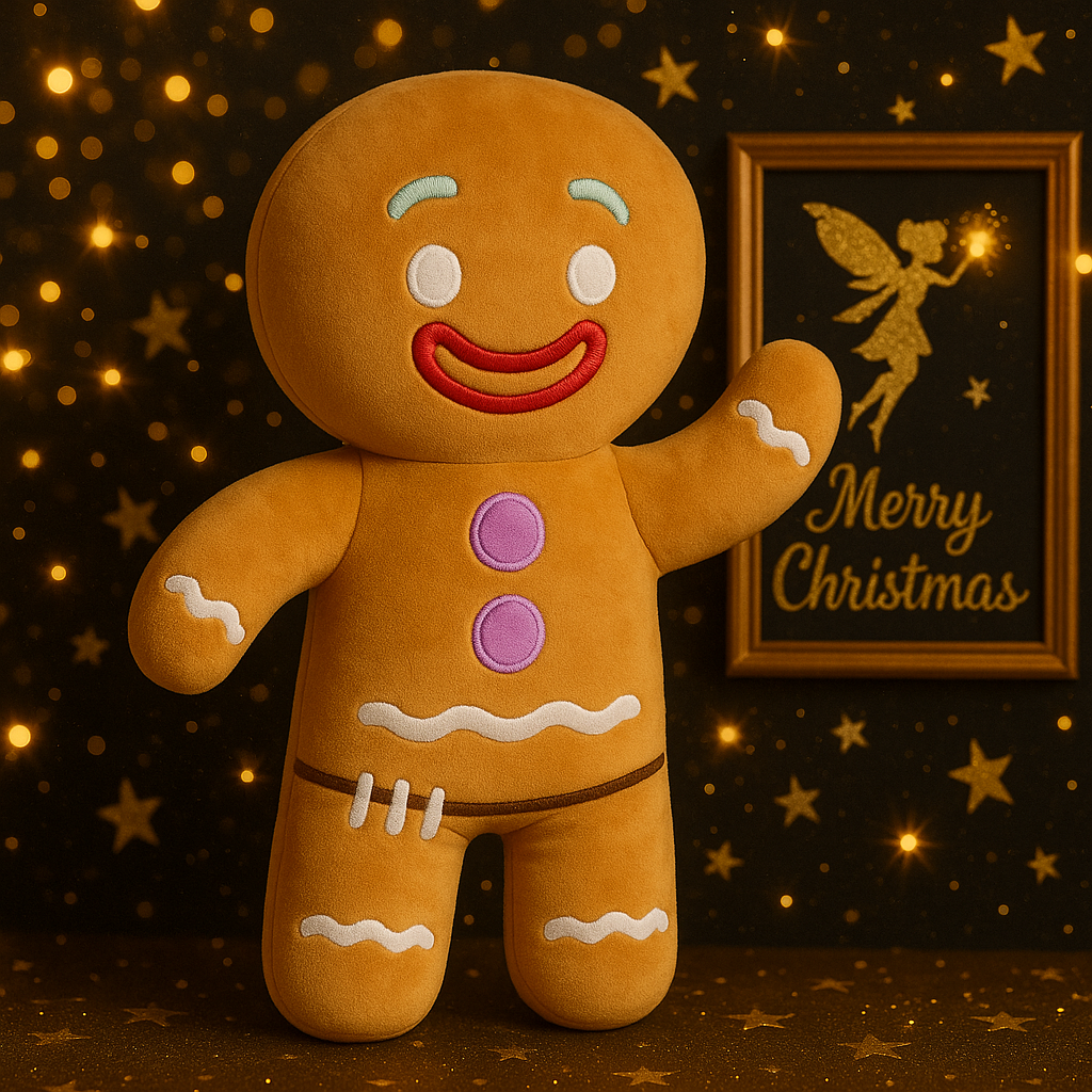 Peluche Pain d'Épices de Noël