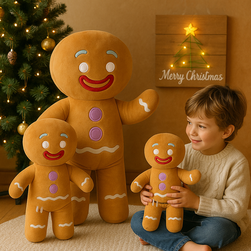 Peluche Pain d'Épices de Noël