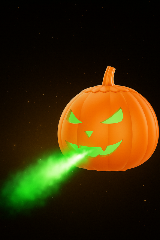 Machine à Brouillard Citrouille Halloween 600W - RGB 12 Couleurs & 6 LED - Télécommande