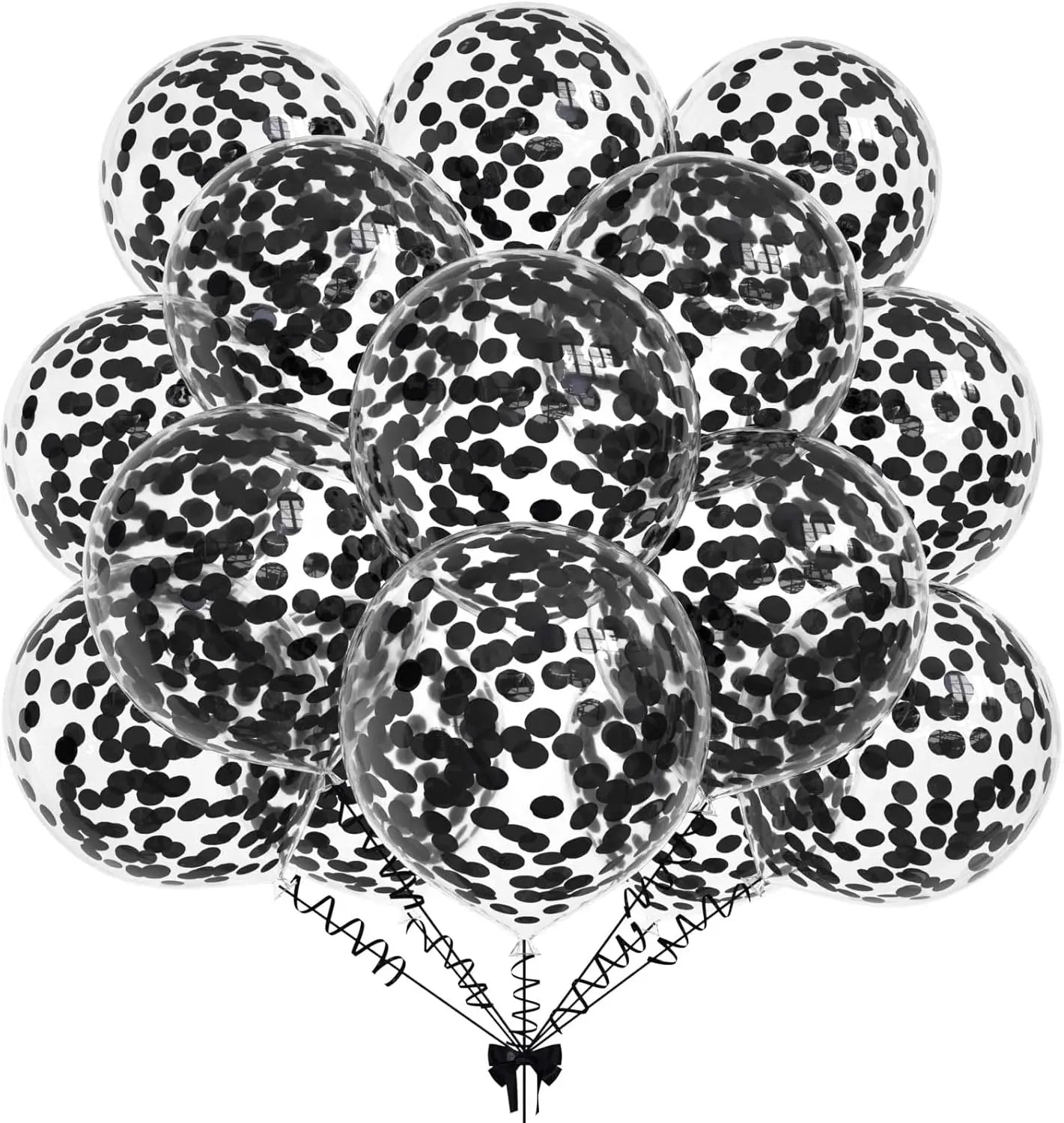 Halloween Black Purple Orange Confetti Balloons Shiny Sequin Globos Balloon For Birthday Party Halloween Christmas Decorations