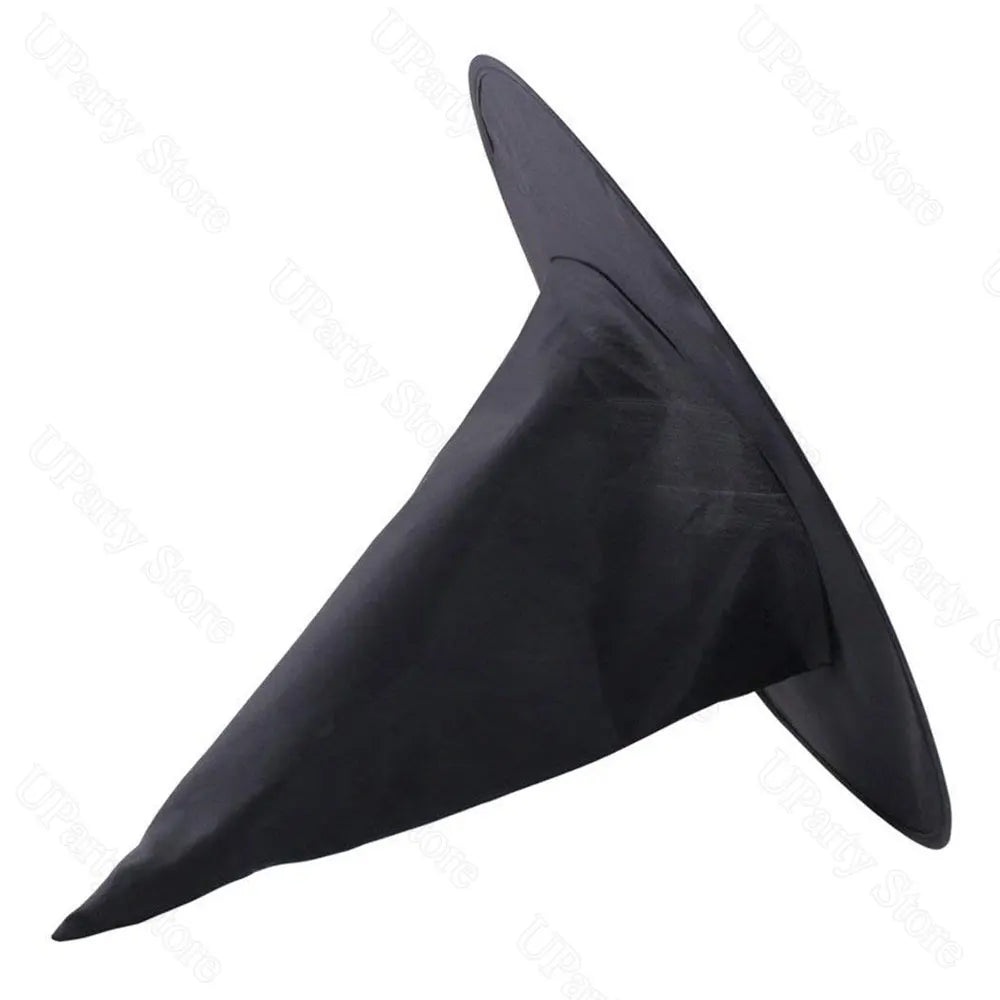 6/12Pcs Chapeaux de sorcières noires pour Halloween, pièces, avec corde