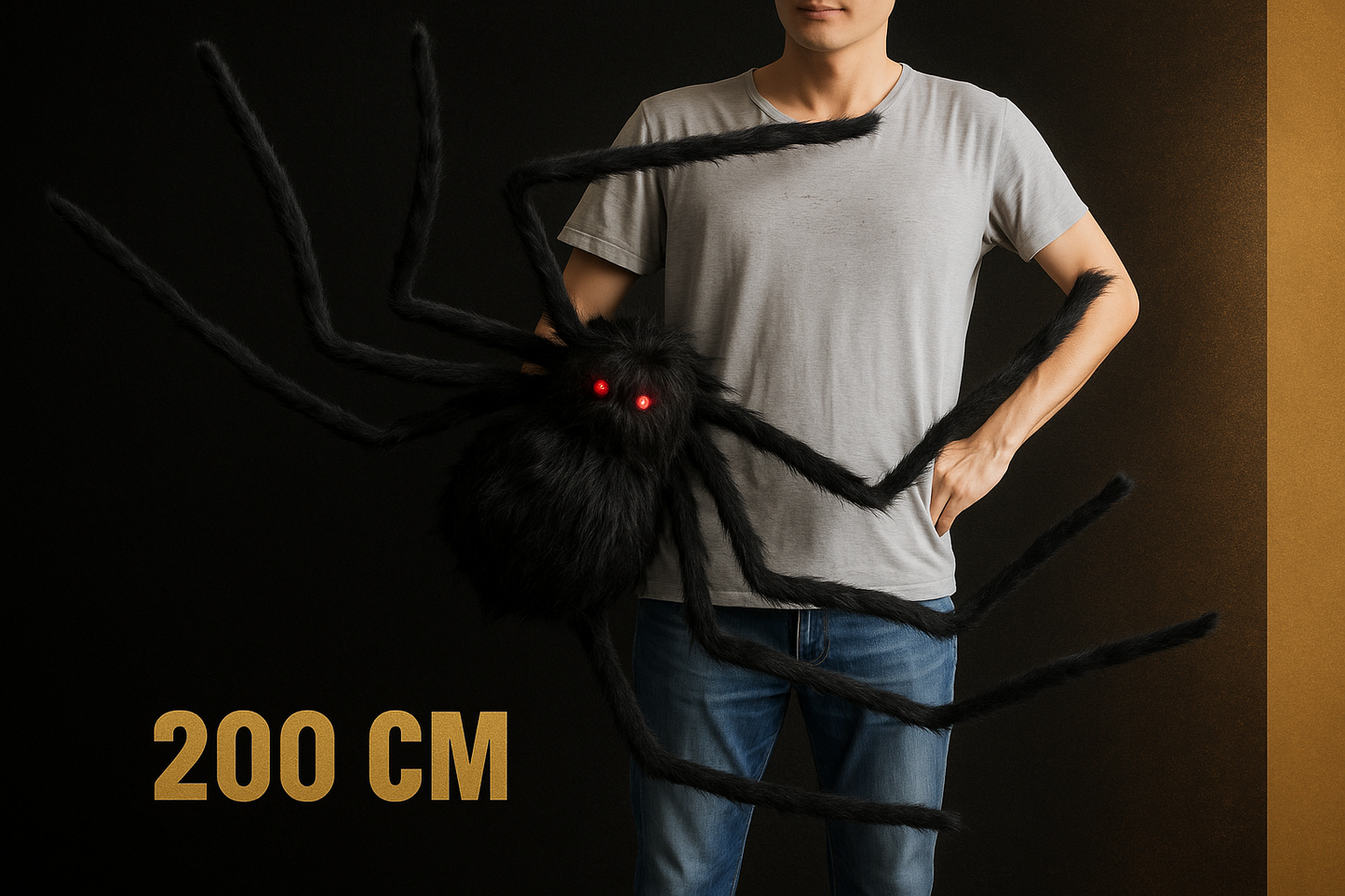Araignée Géante 200cm avec Échelle