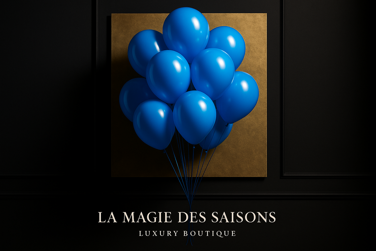 Ballons Bleu Électrique - Style boutique