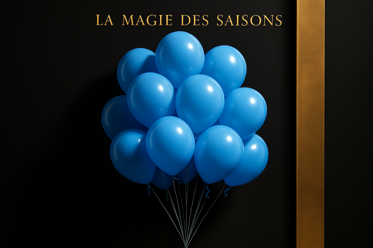Ballons Bleus - Style boutique