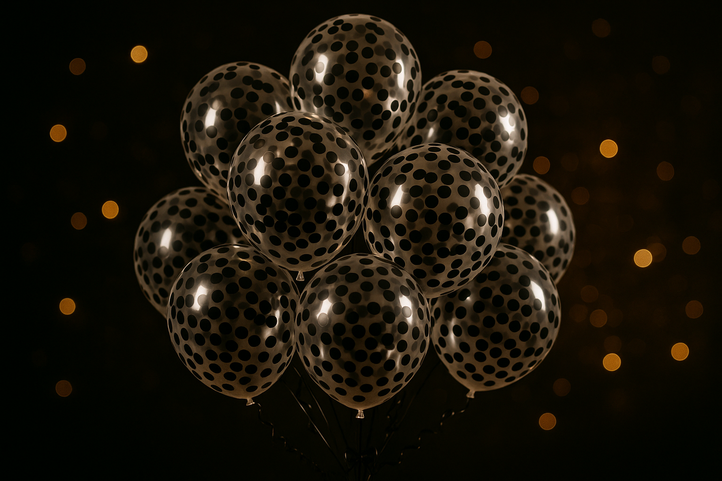 Ballons Confettis Noirs