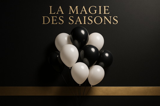 Ballons Mix Noir et Blanc - Style boutique