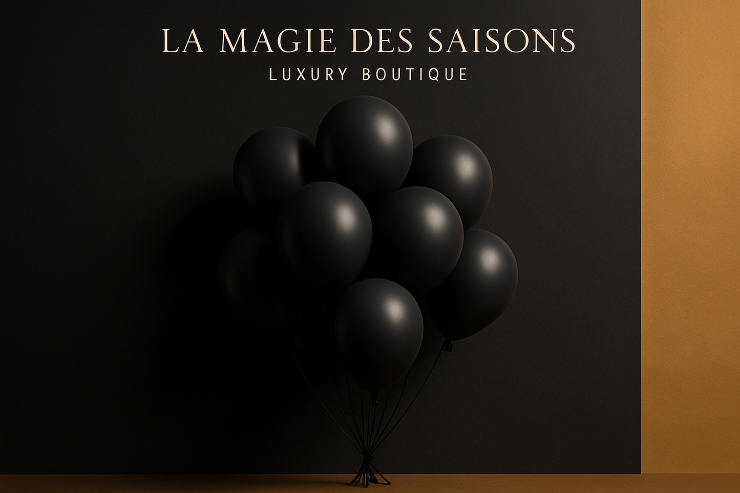 Ballons Noirs - Style boutique