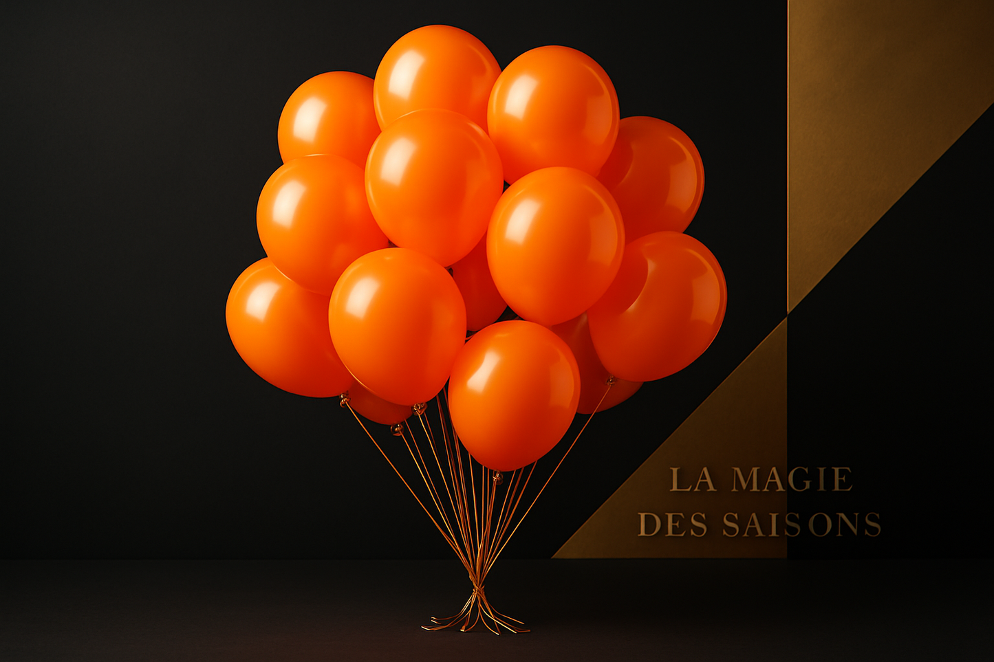 Ballons Orange - Style boutique