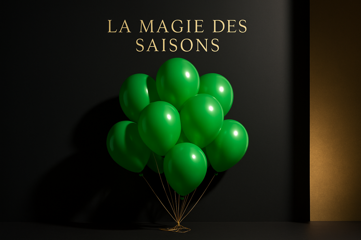 Ballons Verts - Style boutique