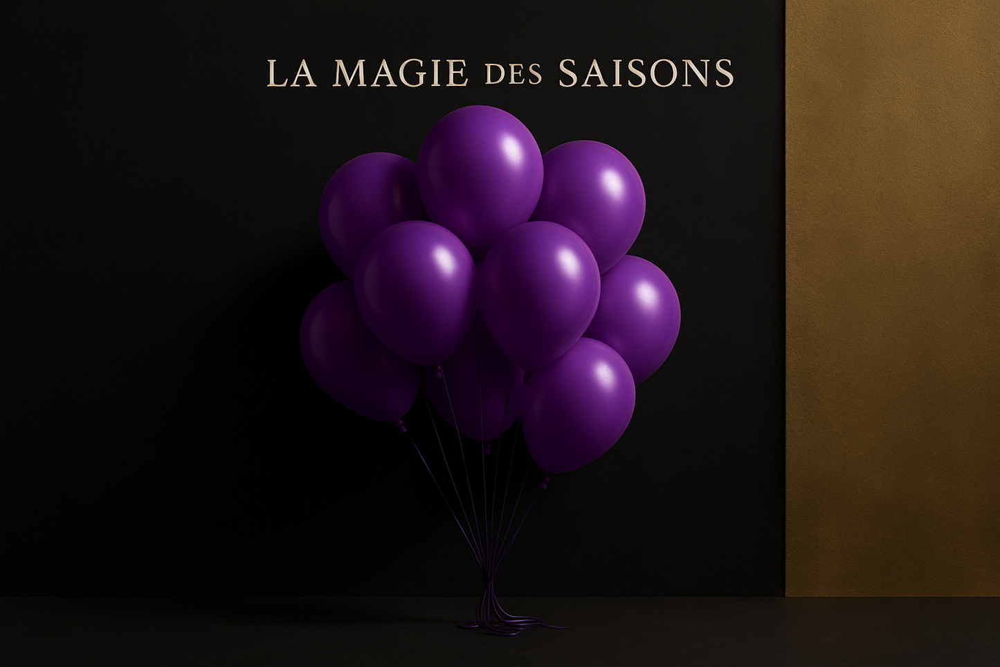 Ballons Violets - Style boutique