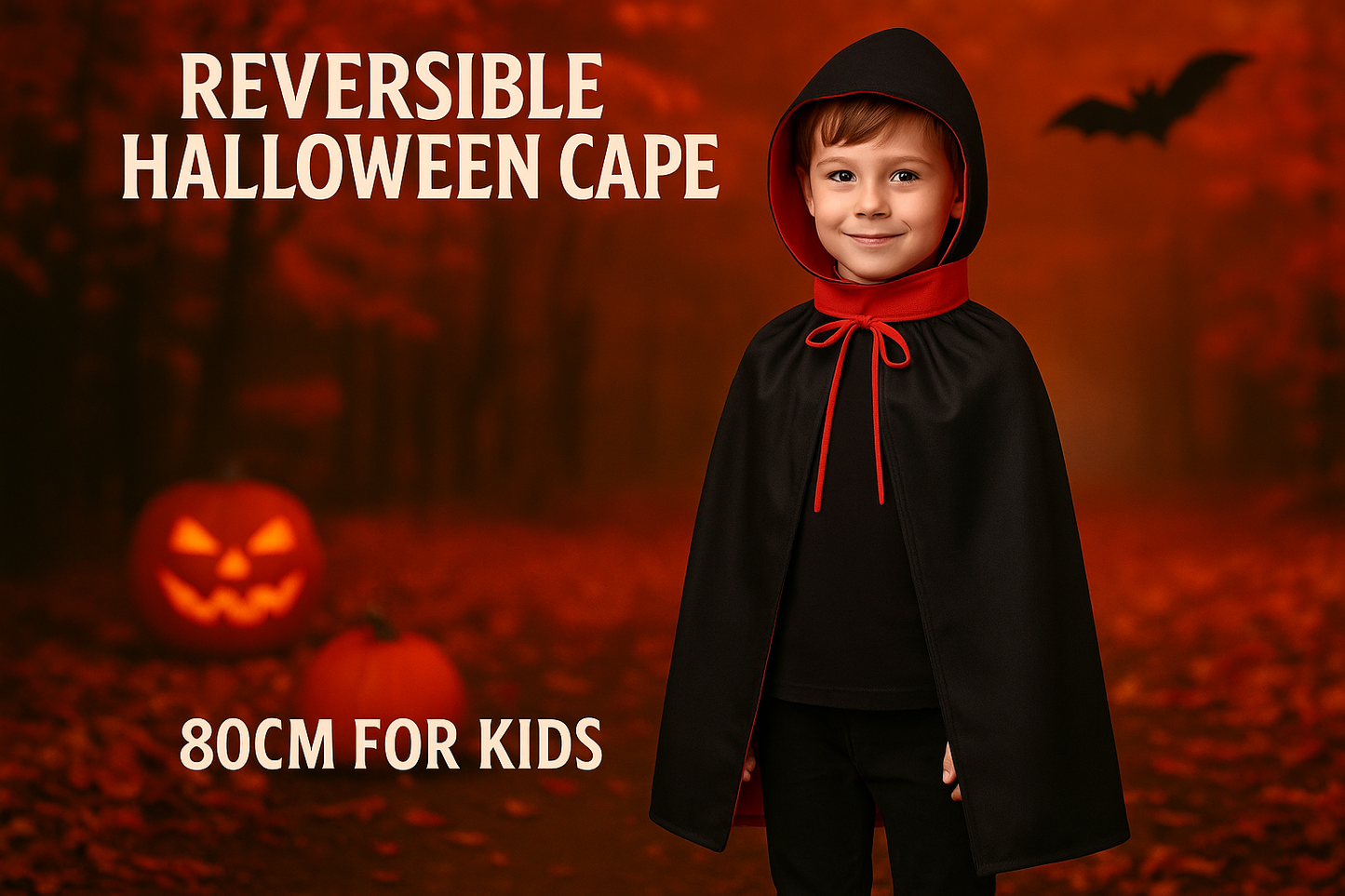 Cape Halloween 80cm Enfant