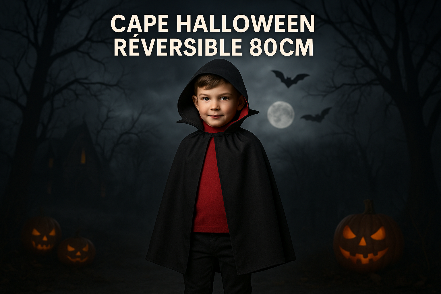 Cape Vampire Enfant 80cm