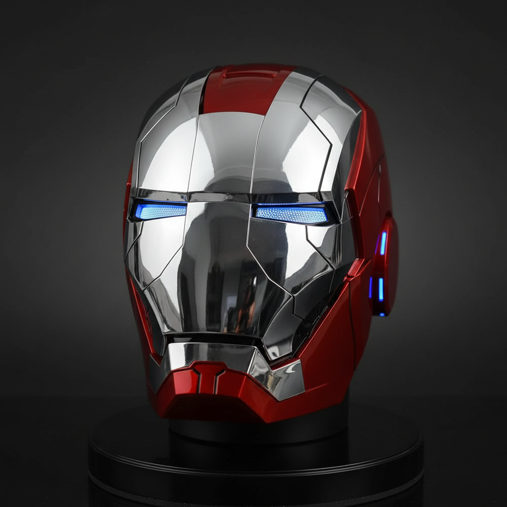Casque Argenté - Fond Anthracite