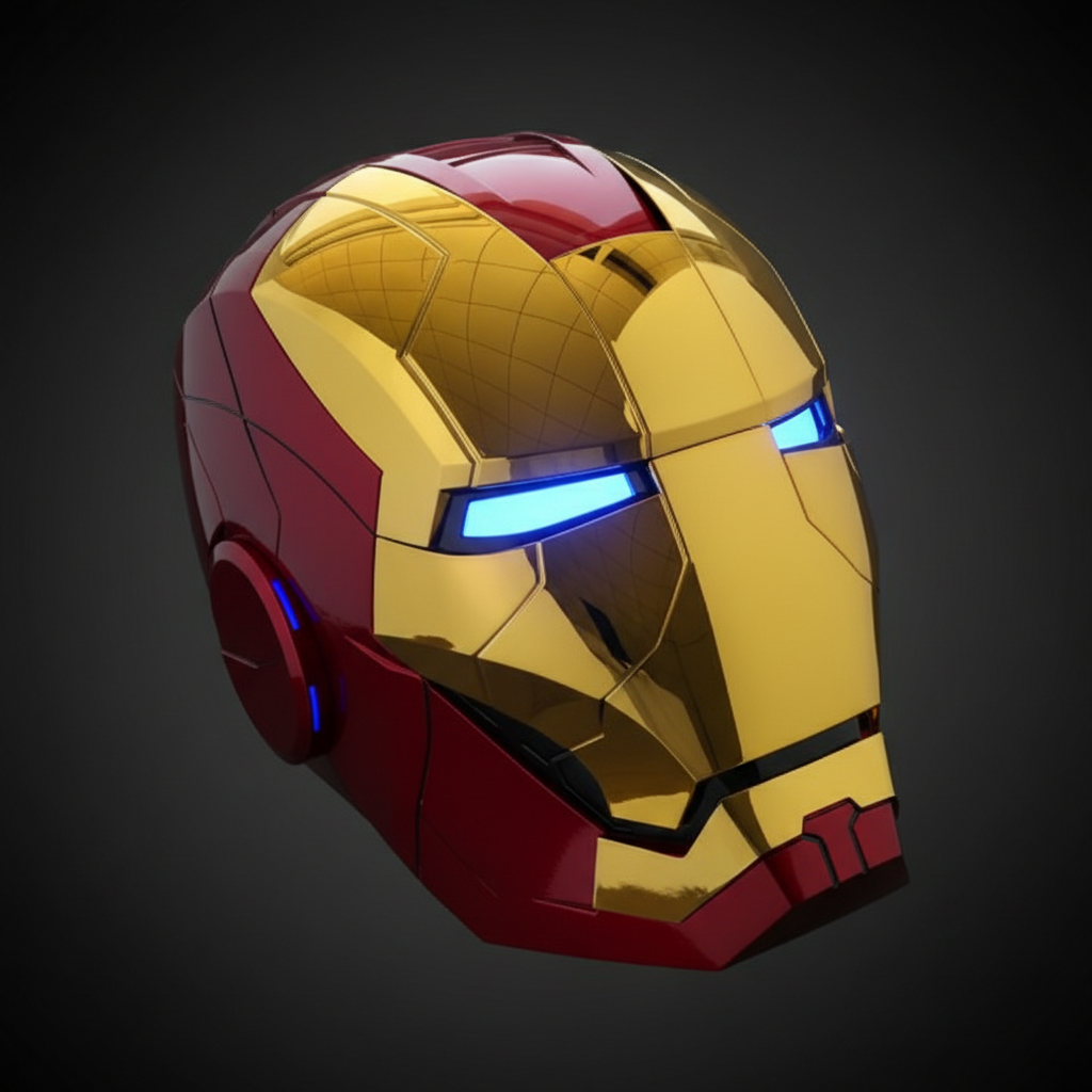 Casque Iron Man MK5 avec Commande Vocale – Taille 1:1 Adulte