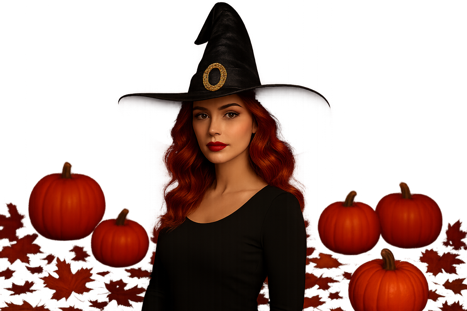 Chapeau Sorcière Halloween porté