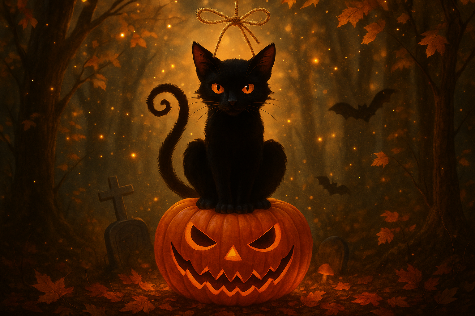 Chat Noir Halloween Magique