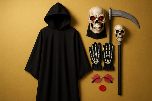 Costume de la Faucheuse Premium - Modèle 1 (fond or)