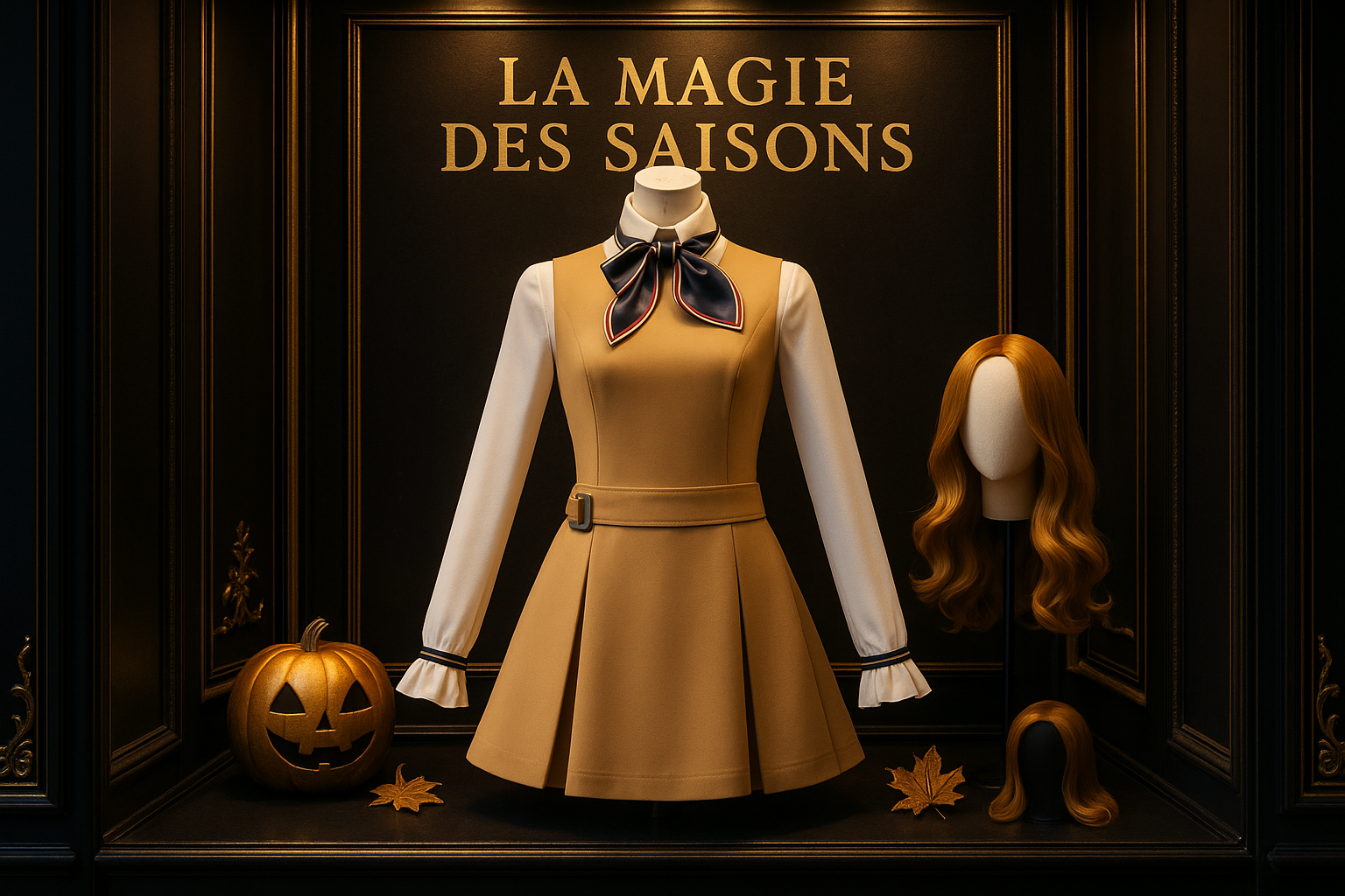 Costume M3GAN - Vitrine boutique luxueuse