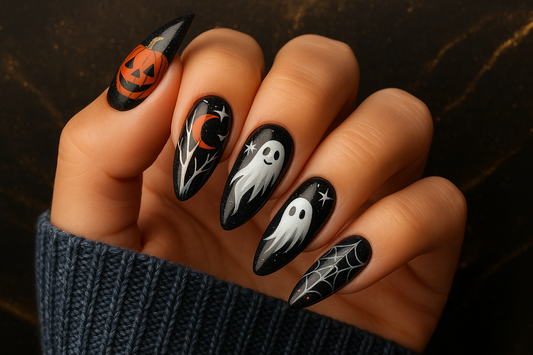 Design Halloween - Fond noir et or