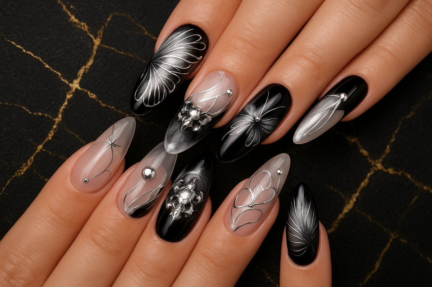 Design élégant transparent avec motifs floraux