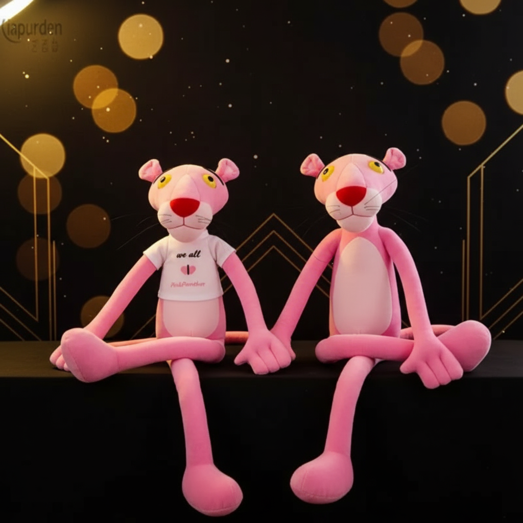 Peluche Panthère Rose Géante - 60cm à 180cm