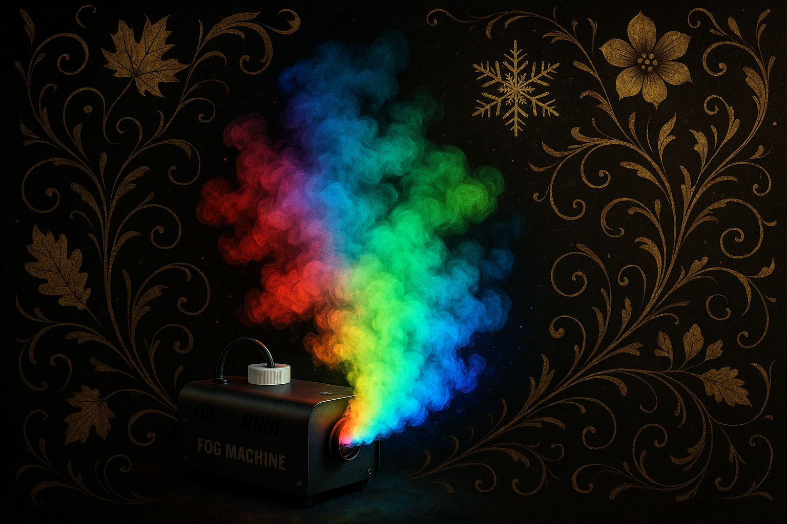 Effets RGB avec fond élégant noir et or