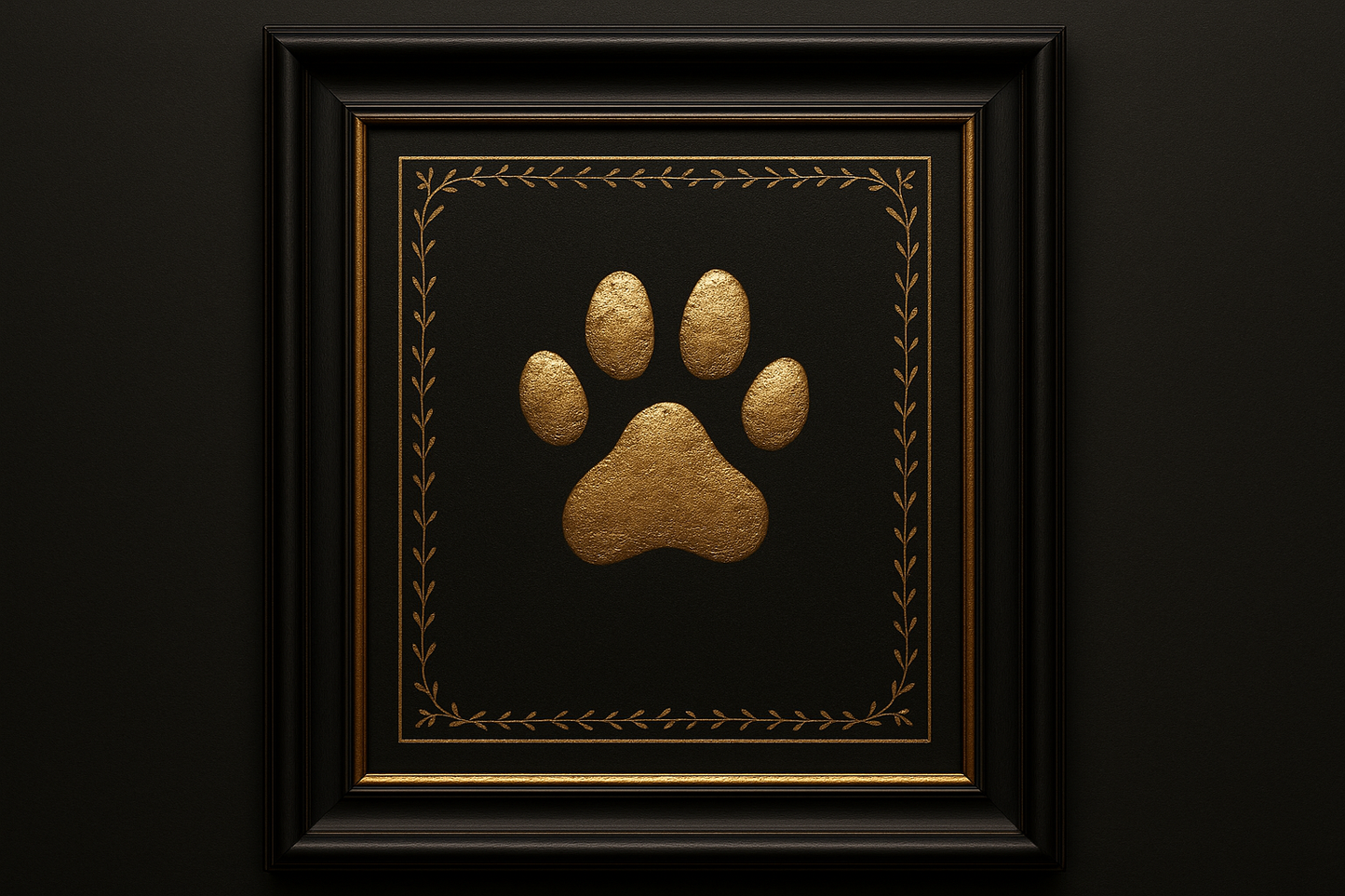 Empreinte commémorative encadrée