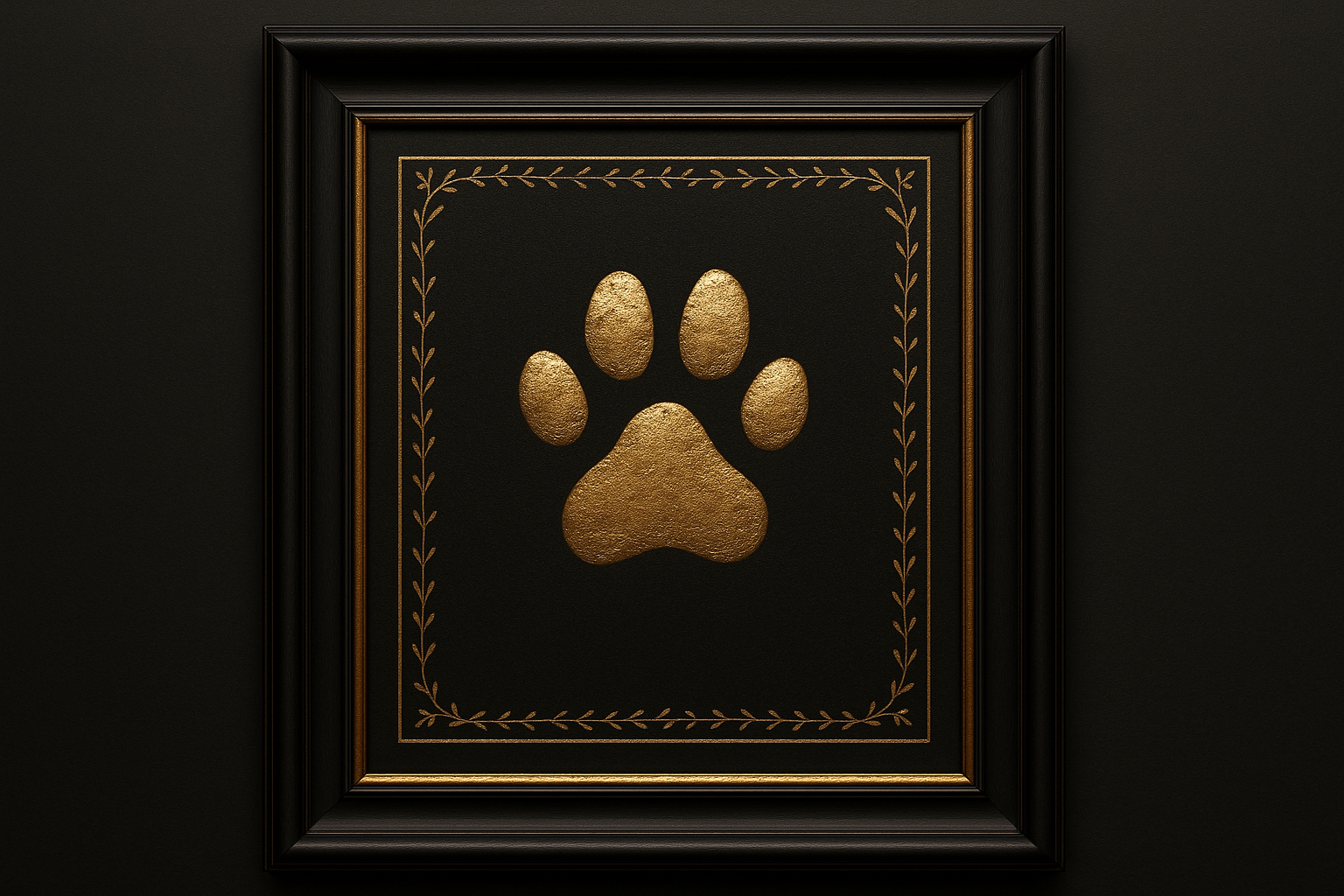 Empreinte commémorative encadrée