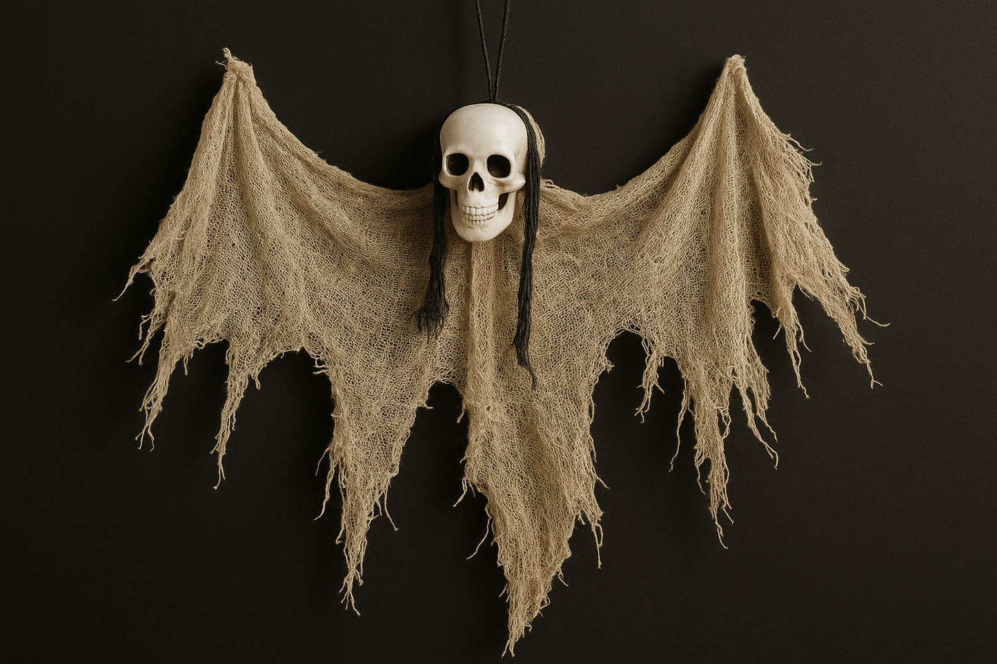 Fantôme Beige avec Tissu Effiloché