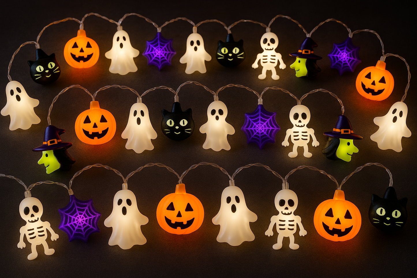 Guirlande LED 20 personnages Halloween
