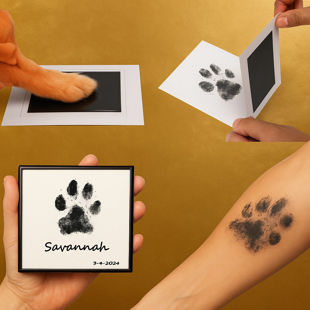 Kit d'empreintes avec fond doré