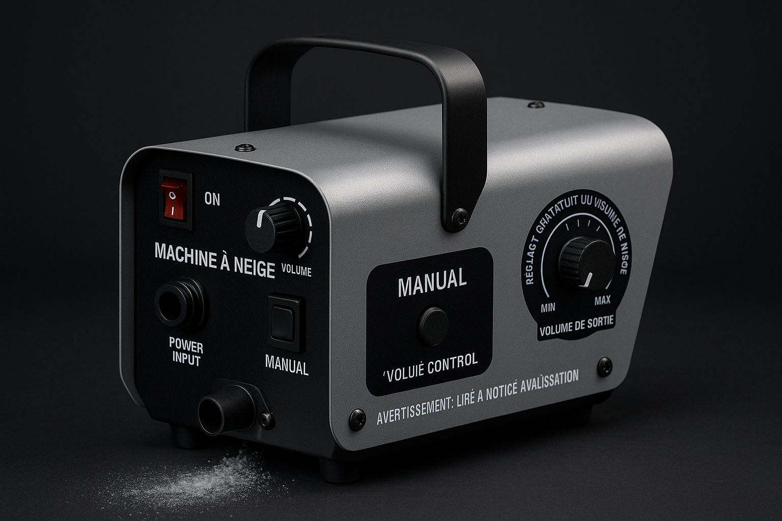 Machine à neige grise - Contrôles