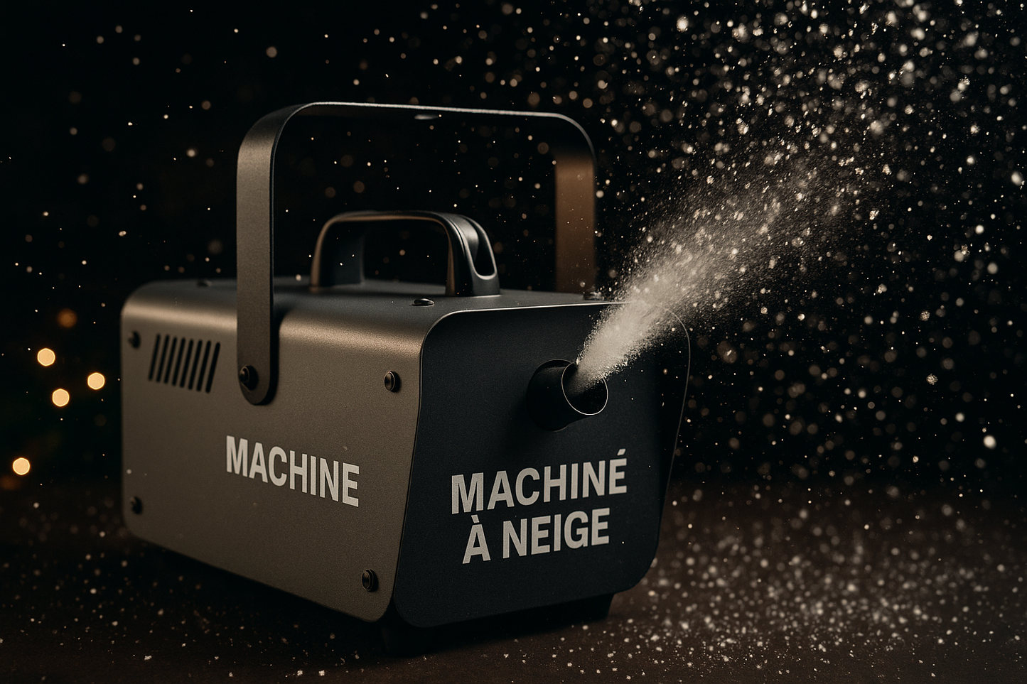 Machine à neige grise - Détails