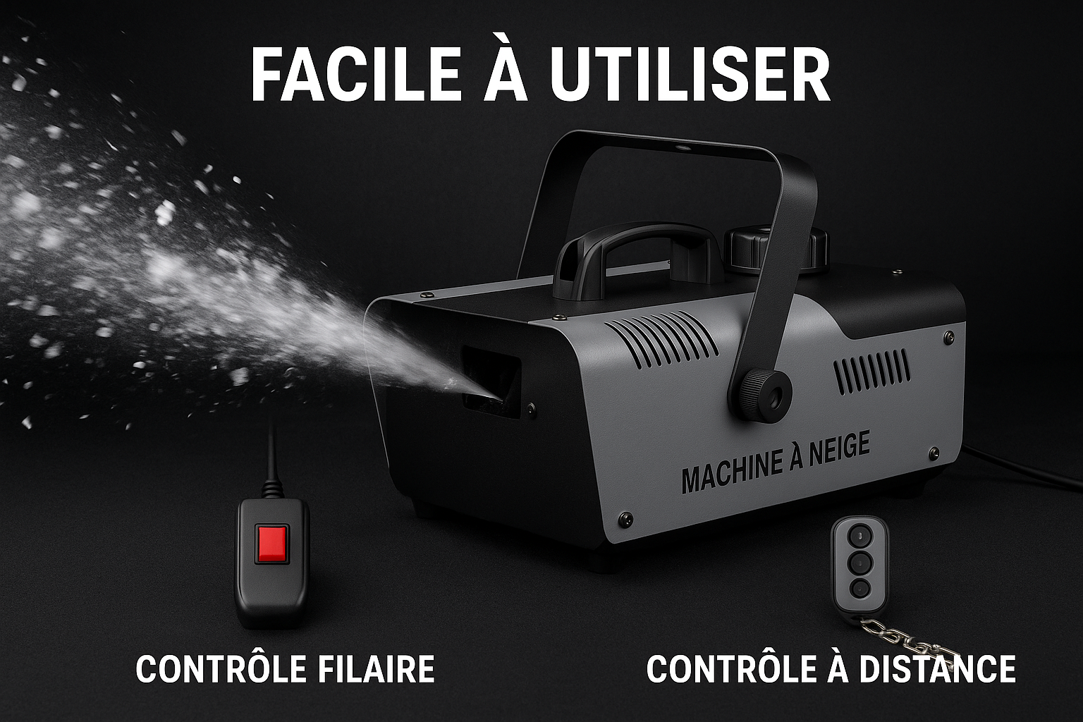 Machine à neige grise - Utilisation