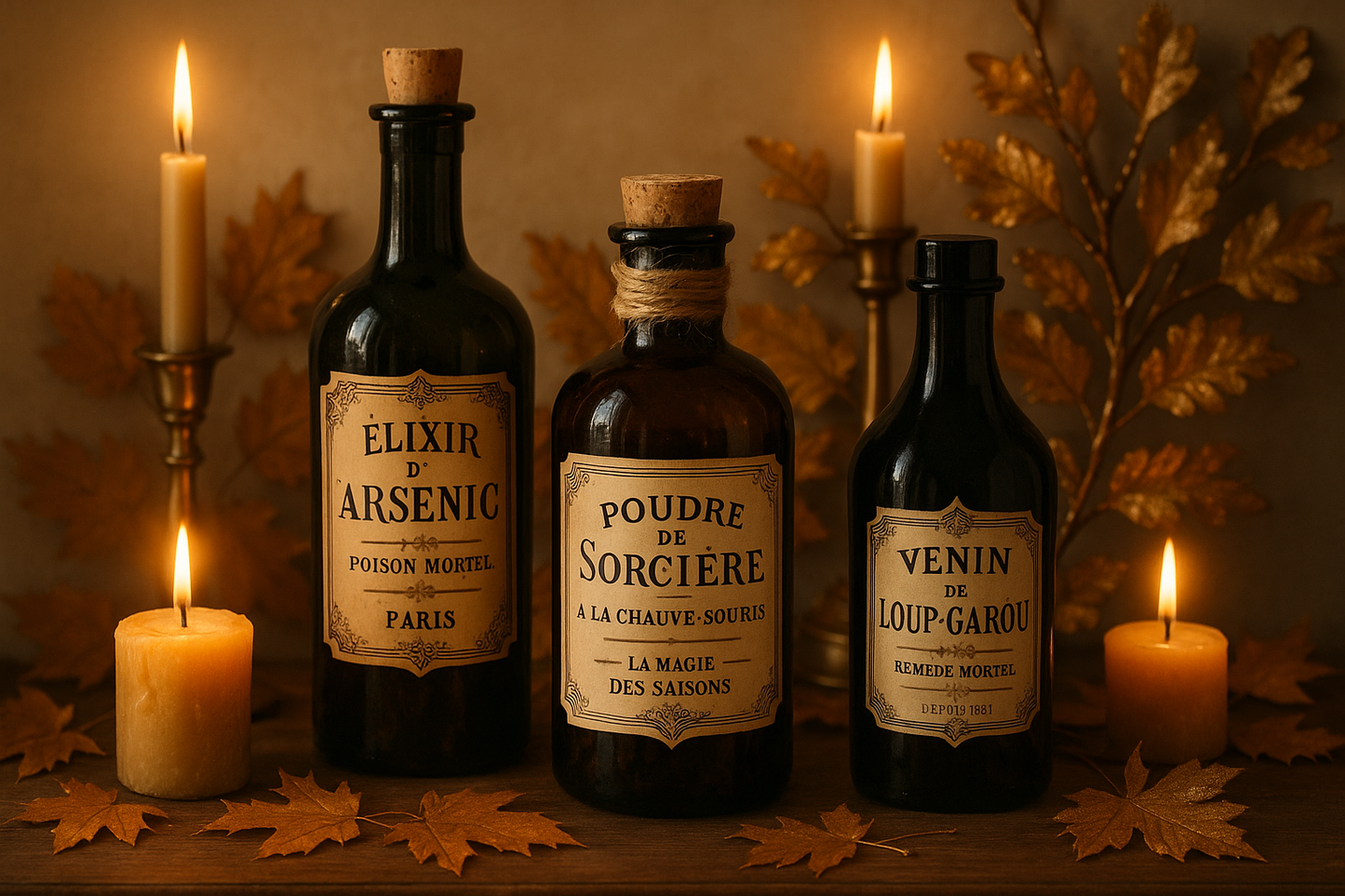 Mise en scène automnale élégante