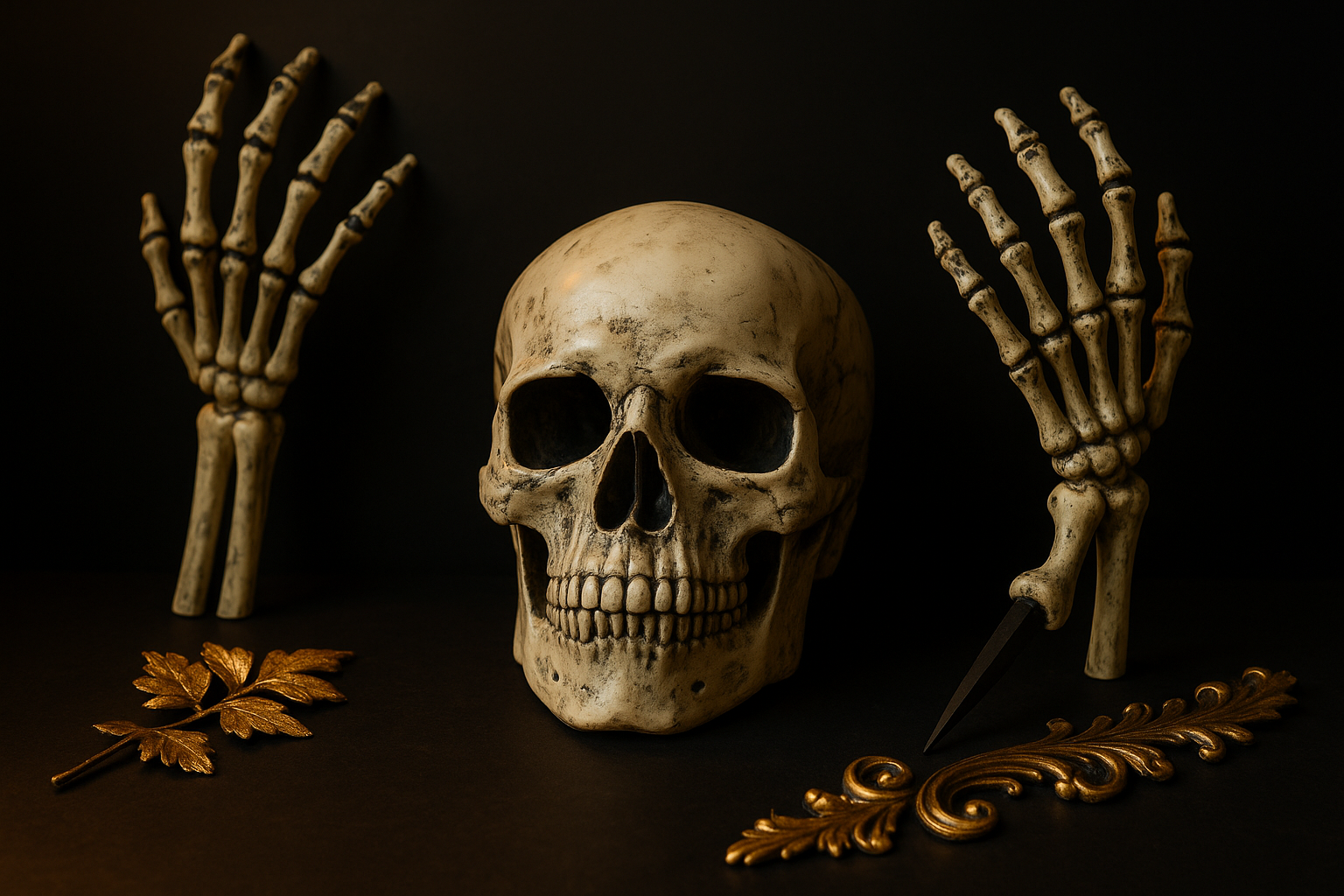 Mise en scène dramatique Halloween sophistiquée