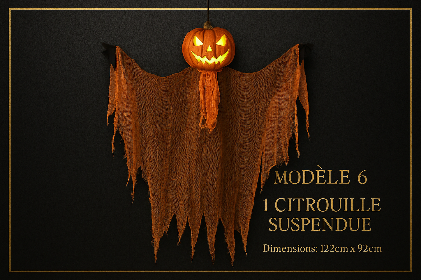 Modèle 6 - 1 Citrouille (122cm x 92cm)